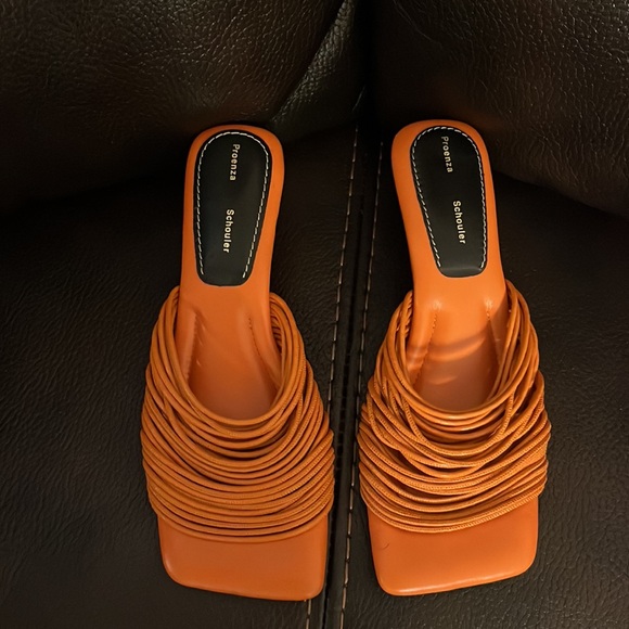 Proenza Schouler leather mini heel sandals NEW - Picture 6 of 10